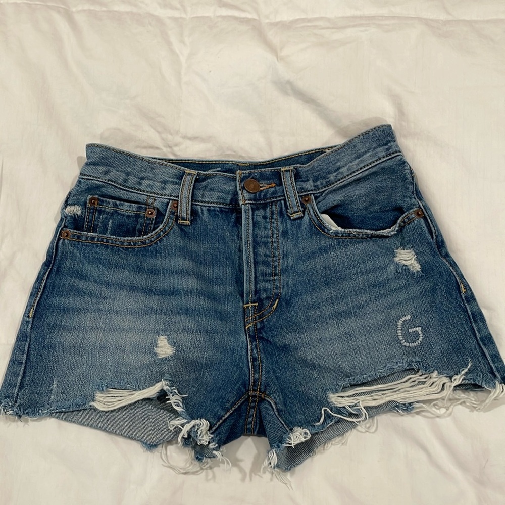 Free People denim shorts
